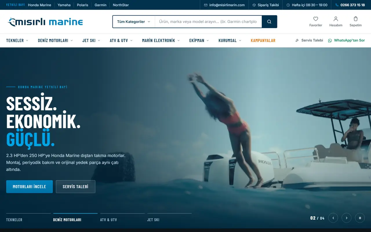 Mısırlı Marine website screenshot