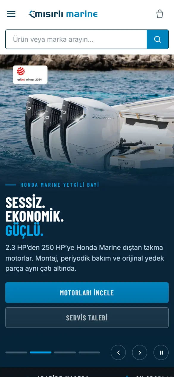 Mısırlı Marine-sajten i mobilvy