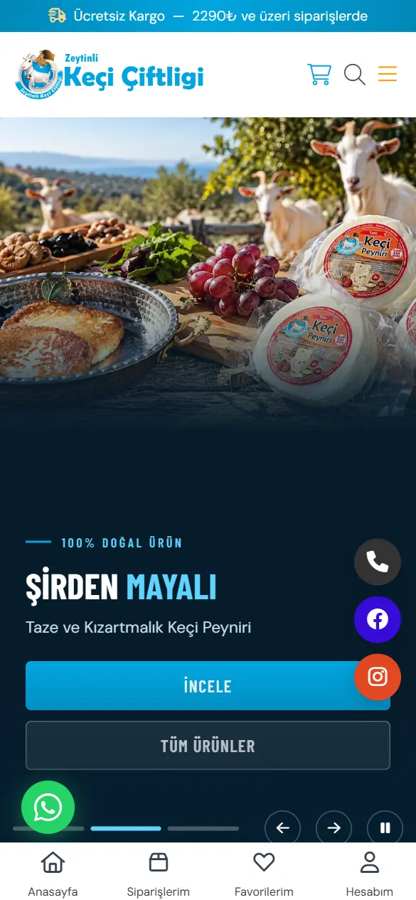 Zeytinli Keçi Çiftliği-sajten i mobilvy