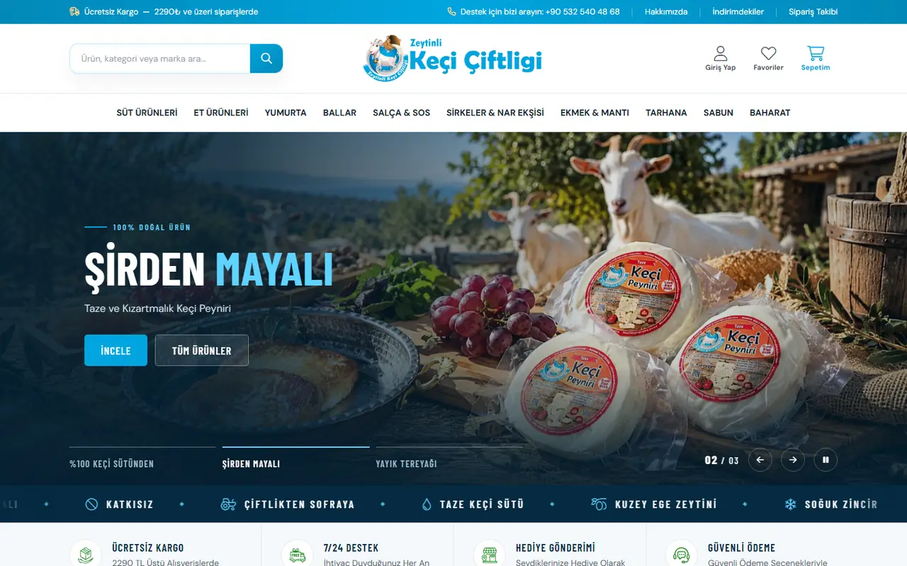 zeytinlikeciciftligi.com-verkkosivuston kuvakaappaus